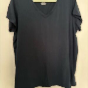 NavyV-Neck T-Shirt jones tshirt tunic 2X